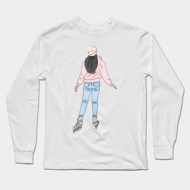 Winter girl Long Sleeve T-Shirt by piscoletters